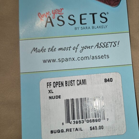 NWT SPANX Love Your Assets Open Bust Cami - Nude (L) - Picture 5 of 5